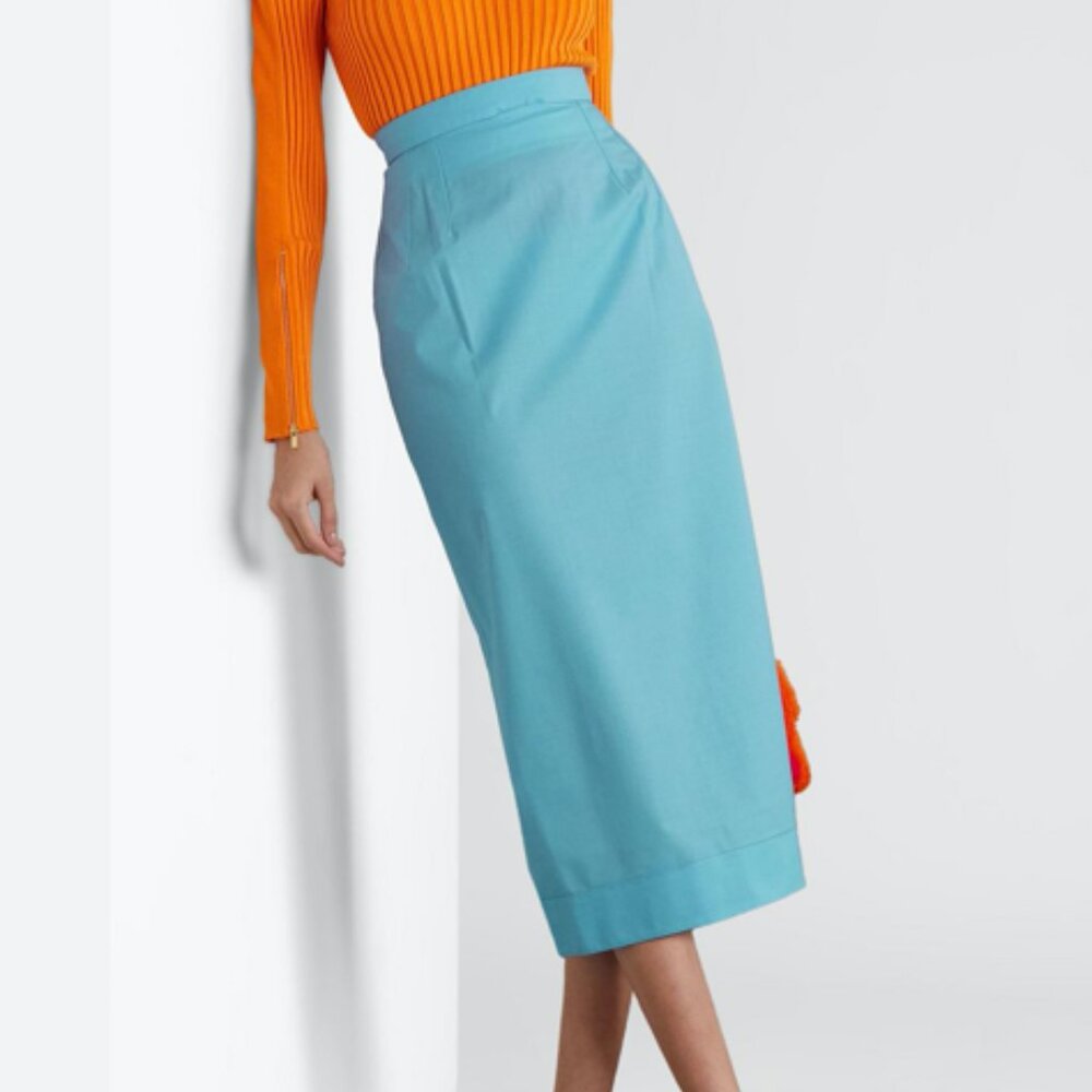 NWT Jacquemus Valerie Cutout Wool Midi Skirt AS IS